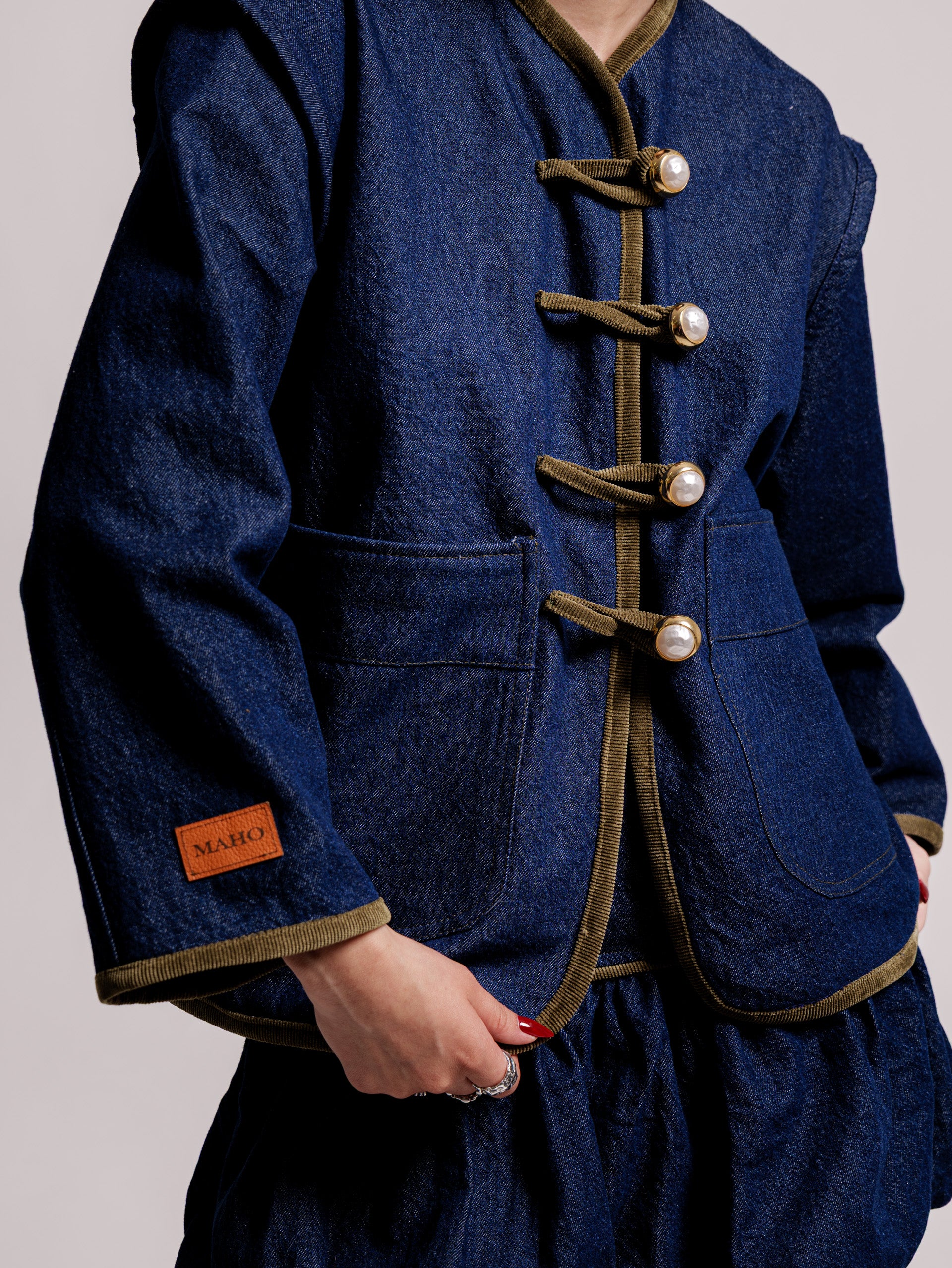 CHAQUETA PERLA VERDE- PRE ORDER