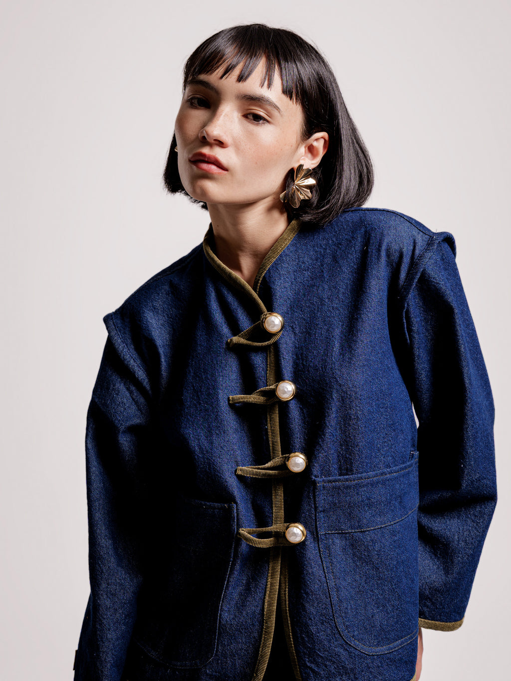 CHAQUETA PERLA VERDE- PRE ORDER