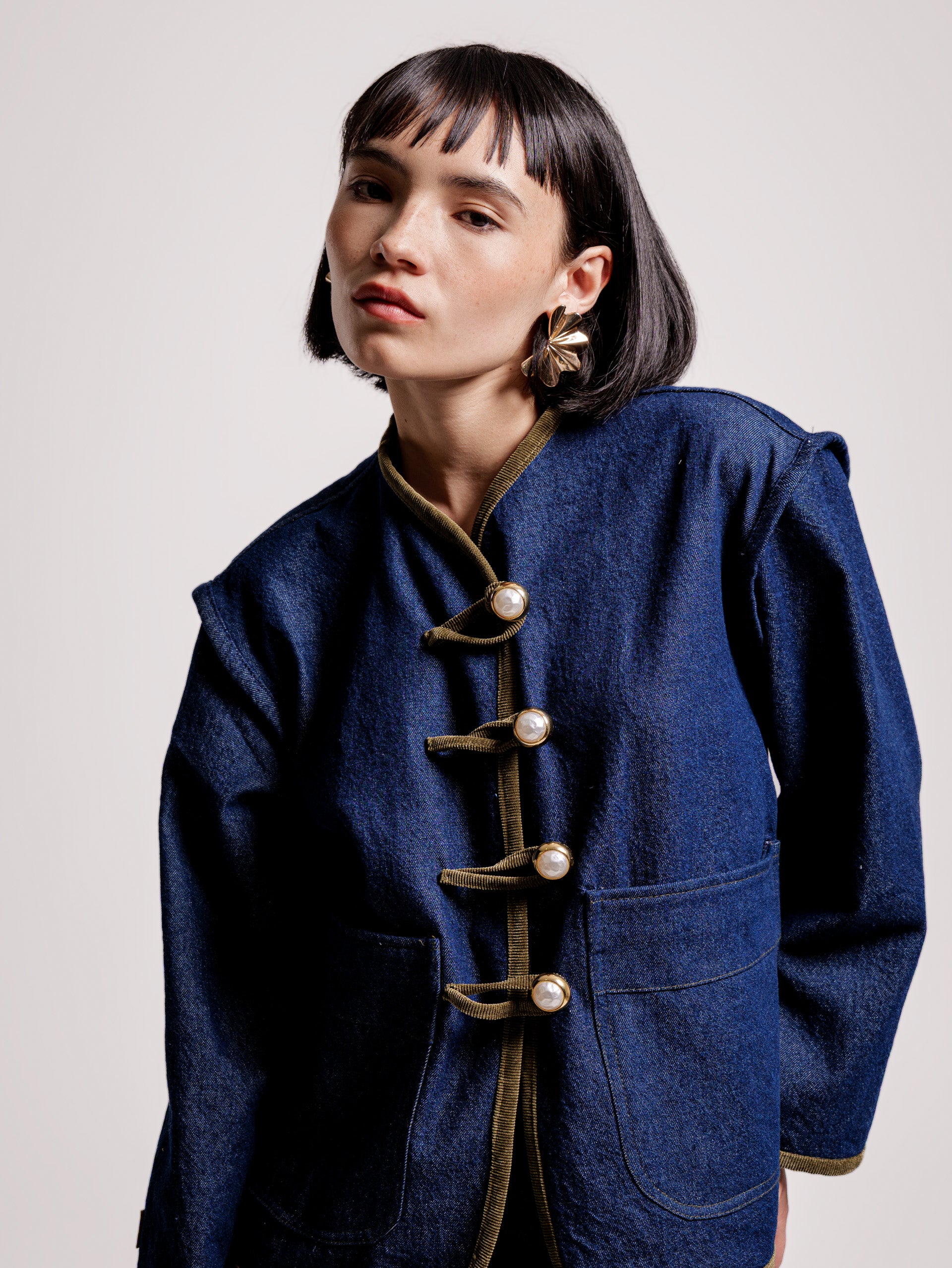 CHAQUETA PERLA VERDE- PRE ORDER