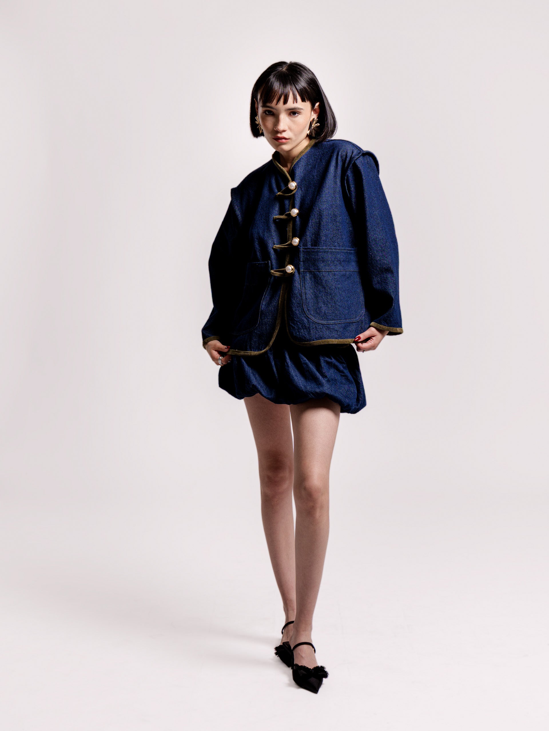 CHAQUETA PERLA VERDE- PRE ORDER